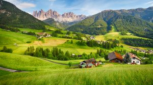 A view of the Dolomiti Val Funes